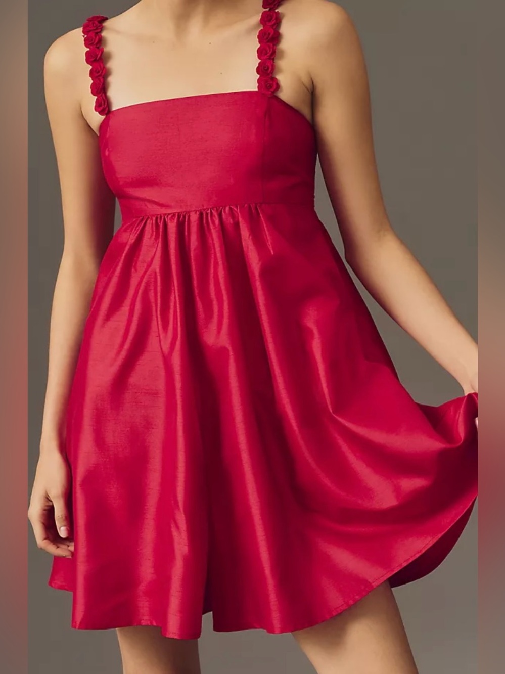 Anthropologie Hutch sleeveless rosette romper